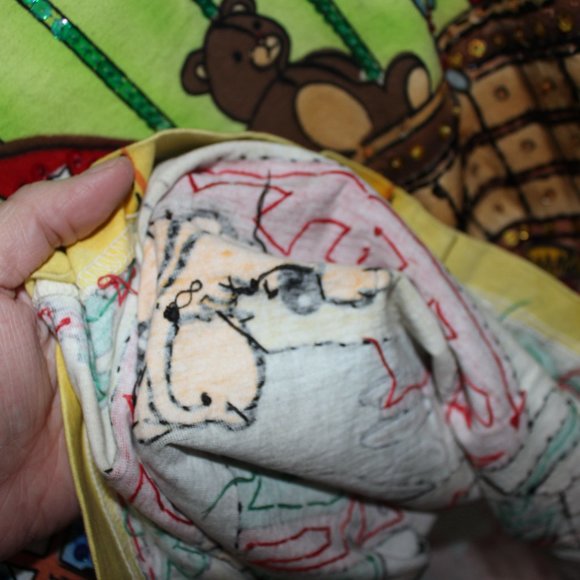 vintage 90s Disney by Joujou Christmas beaded sequin t-shirt Mickey's Workshop - Picture 15 of 16